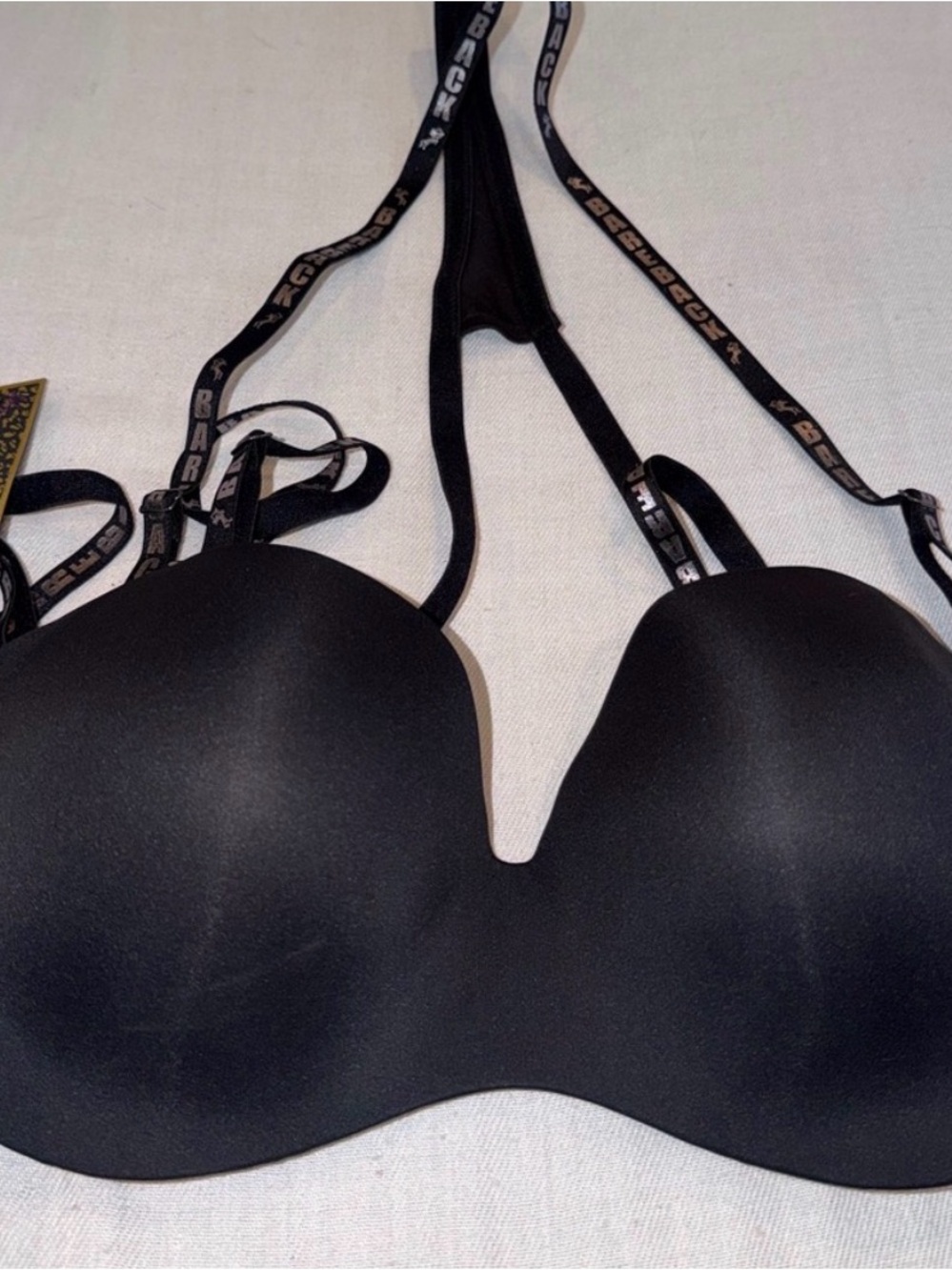 Black Bareback bra size 34D